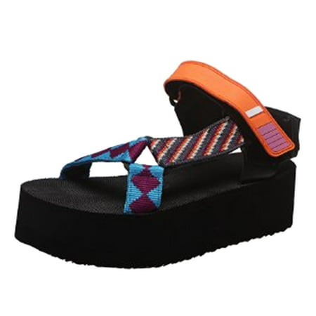 

OAVQHLG3B Platform Sandals for Women Summer Trendy Sandals Casual Shoes