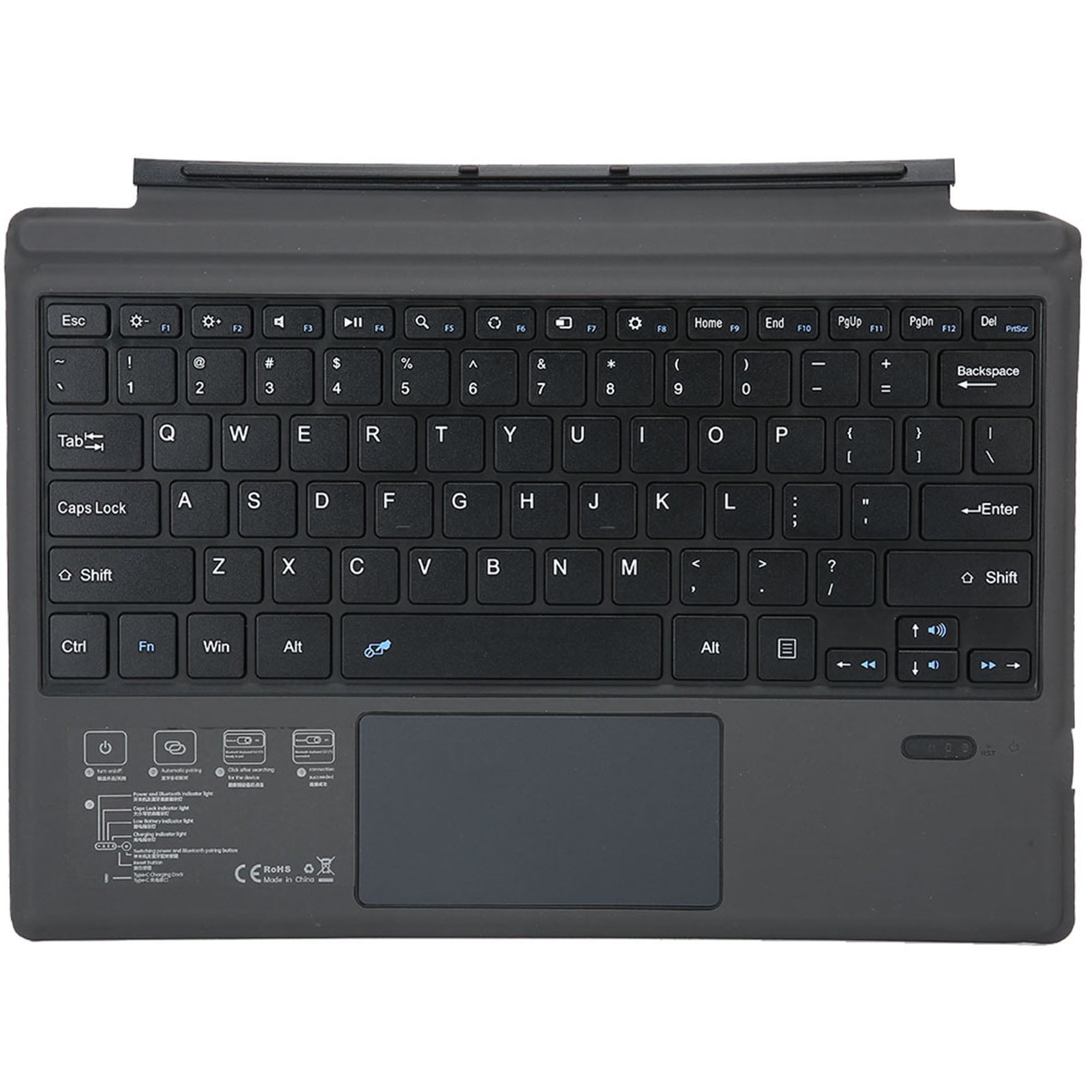 Bluetooth Wireless Magnetic Absorption Slim Keyboard For Microsoft surface pro3/4/5 Tablet PC