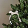 thumbnail image 2 of FRAÎCHE Christmas 6 Count Velvet Bow Set, Beige, 2 of 5
