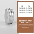 thumbnail image 2 of Miangastore Makeup Case Silver 20Pack 4.2x1.8Cm, 2 of 8