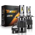 thumbnail image 1 of 2 Pzs Luces LED TXVSO8 H4 Para Vehículos H7 Faros Delanteros Bombillas 6000K Turbo Ventiladores CSP Chips H1 H8 H9 H11 9005/HB3 9006/HB4 9012 Lámparas Antiniebla Para Coche huangjie unisex, 1 of 1