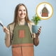 thumbnail image 4 of Delantales de chef para hombres mujeres con bolsillos delantero de trabajo de piernas ajustables para podar la cosecha pintura de la cocina del delantero carpinter, 4 of 4