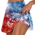 thumbnail image 1 of Gibobby faldas deportivas para mujer casual para mujer Falda deportiva de yoga Falda corta(Rojo, XXL), 1 of 4