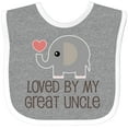 thumbnail image 3 of Inktastic My Great Uncle Loves Me Boys or Girls Baby Bib, 3 of 4
