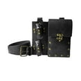 thumbnail image 3 of Segolike Medieval Belt Bag Belt Pouch Waist Bag for Men Costume Props Accessories Black, 3 of 8