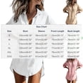 thumbnail image 4 of Sentmoon Tshirt Women Flowy Tops for Women Summer Solid Color Long Sleeve Lapel Button Down with Pockets Loose Fit Trendy Women Clothes for Gym and Workout S-3XL, 4 of 7