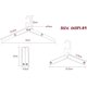 thumbnail image 4 of PJMcha de viaje PJMcha plegable de metal resistente para ropa mojada Portab, 4 of 5