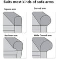 thumbnail image 3 of 4Pcs Arm Rest Covers Set, Stretch Armchair Arm Covers Soft Arm Caps Non Slip Furniture Protector Armchair Slipcover for Chair, Sofa, Couch, 3 of 5
