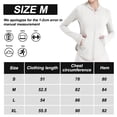 thumbnail image 2 of Desiderio Ropa de protección solar blanca ajustada para mujer Ropa de protección solar de seda helada de verano Ropa de protección solar transpirable, 2 of 5