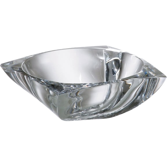 Barski - European Quality Glass - Crystalline - Square Bowl - 9" Diameter - Made in Europe