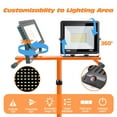 thumbnail image 5 of 21000 Lumen Work Lights with Stand, 2 Adjustable Head LED Work Light, with Adjustable and Foldable Tripod Stand, Waterproof Lamp with 6500 Kelvin Color Temperature??Oringe, 5 of 7