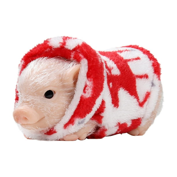Cerdito de silicona Strade Fareast Limited Mini Animales Accesorios de Fotografía Ropa Roja
