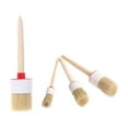 thumbnail image 4 of CHICHUMID 4PCS Round Head Paint Brush Wood Handle for Furniture Cleaning, 4 of 8