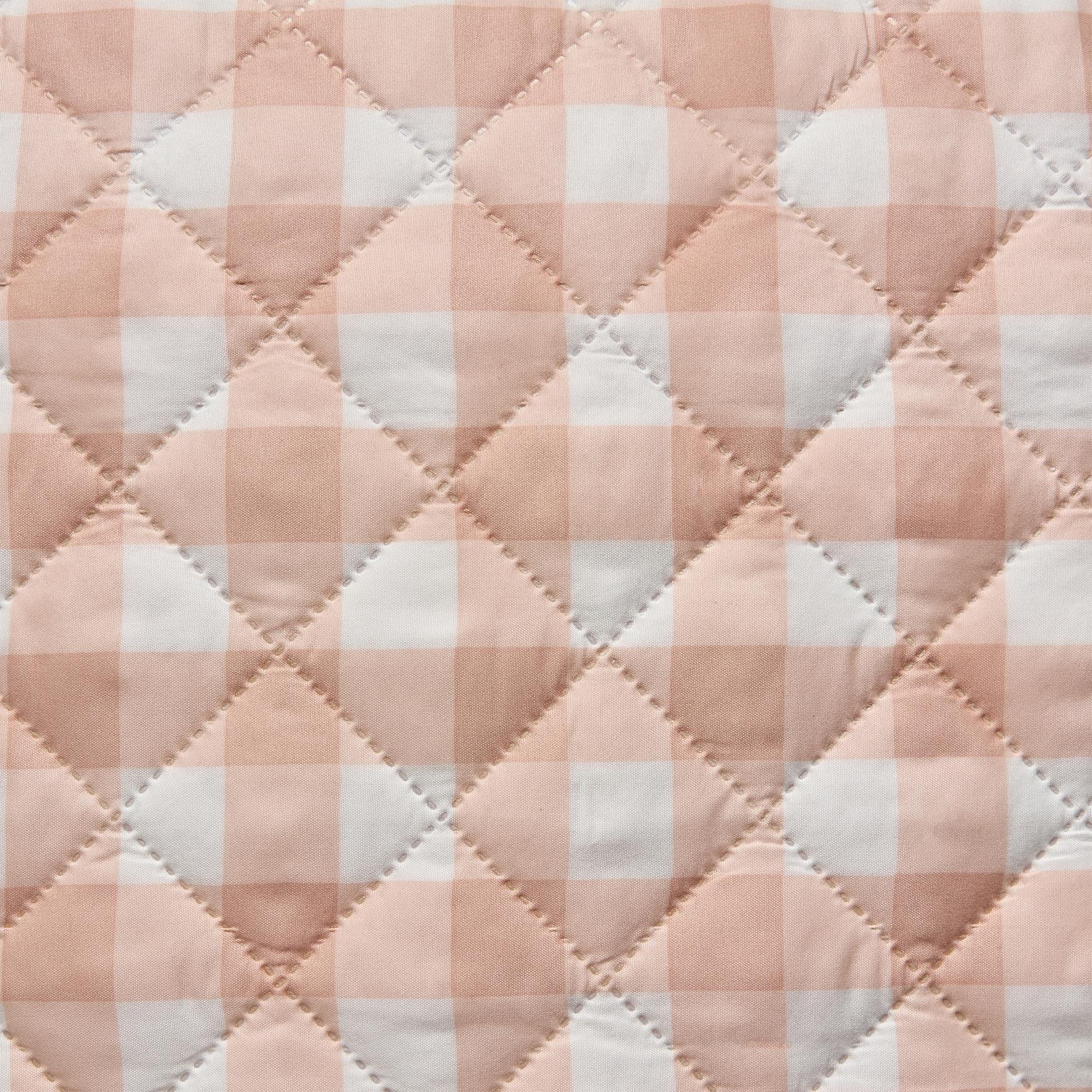 VCNY Home Pink Gingham 3-Piece Adult Microfiber Quilt Set, King