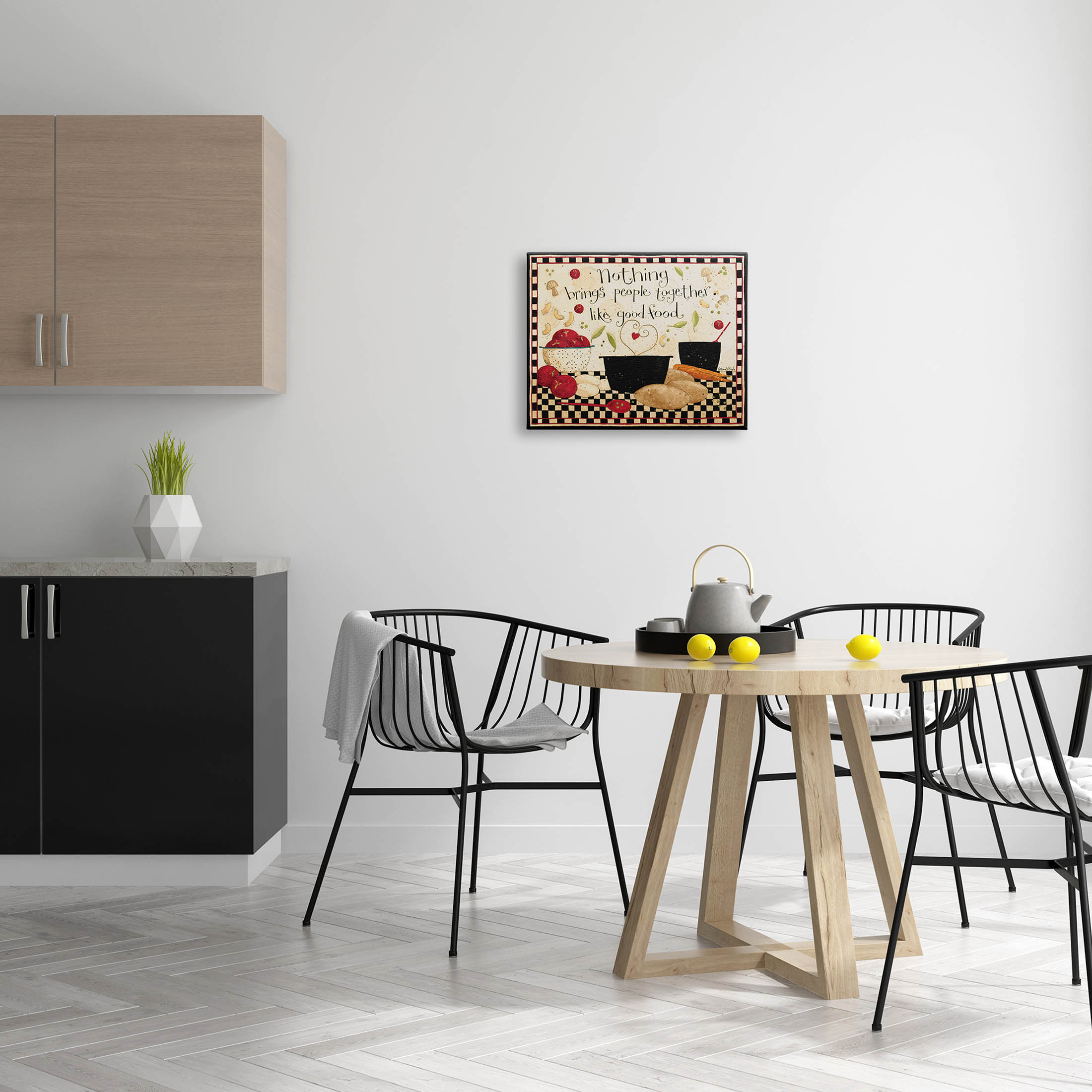 Good Food Brings People Together Phrase Food & Beverage Graphic Art Gallery Wrapped Canvas Print Wall Art
