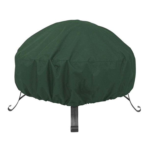 Cubierta para pozo de fuego Funda Para Hoguera De Tela Oxford Resistente A La Intemperie Duradera A Prueba De Polvo Para Barbacoa Verde Y Pequeña