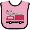 thumbnail image 3 of Inktastic 4th of July Firetruck with Red and Blue Stars Boys or Girls Baby Bib, 3 of 4