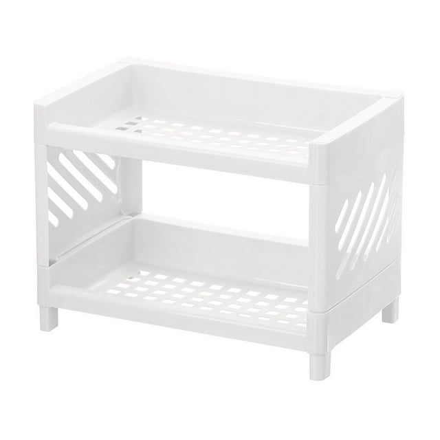 Birdeem Desktop Double-Layer Storage Rack Cosmetics Storage and Organization Cabinet Hollowed Out Kitchen Seasoning Sorting Rack