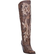 Dan Post Womens Women'S Jilted Knee-High Boot Snip Toe Chestnut 7 1/2 M US