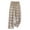 Khaki, variant on Bowake Plaid Pajama Pants Women Casual Comfy Wide Leg Pajama Pants Elastic Waist Lounge Bottoms Pants with Pockets