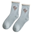 thumbnail image 1 of Womens To Keep Warm Sock Colorful Lightweight Cotton Athletic Socks Sports Socks Sock Blue, 1 of 3