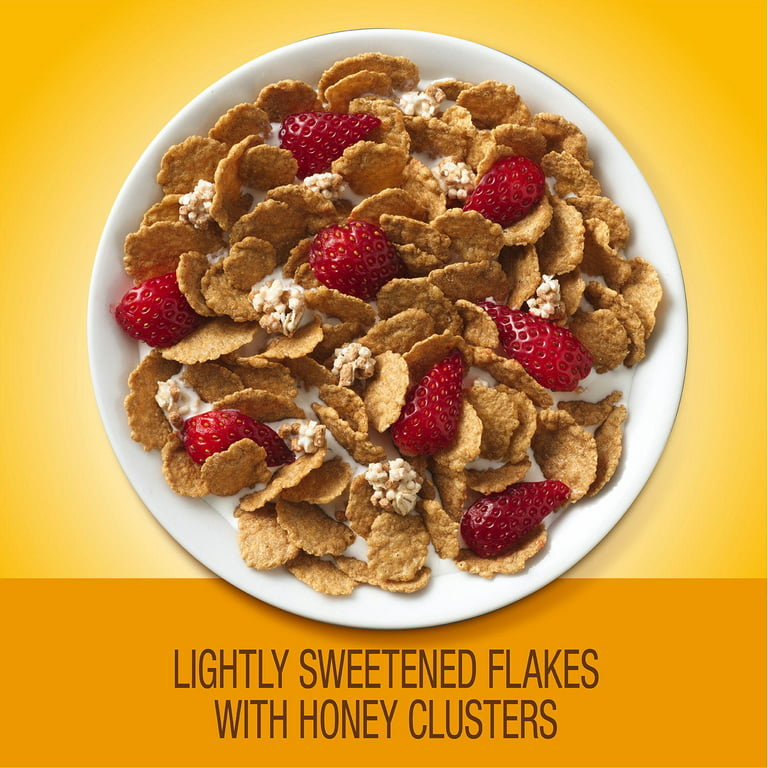 Fiber One Honey Clusters Breakfast Cereal, Fiber Cereal Made with Whole  Grain, 17.5 oz