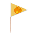 thumbnail image 1 of Simplicity Animation Grace Stephanie Toothpick Triangle Cupcake Toppers Flag, 1 of 3