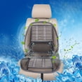 thumbnail image 4 of Cooling Silk Car Seat Cushion Set – Breathable Ergonomic Massage Pad with Adjustable Straps, Stain-Resistant Auto & Office Chair Cover for Summer, 4 of 9