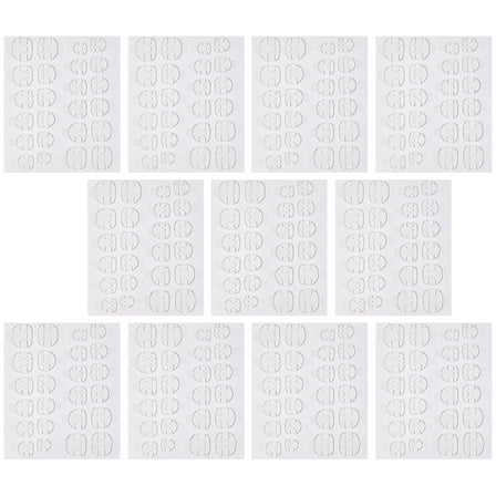 RAGUPEL 20 Sheets Double Sided Adhesive Nail Stickers Clear Nail Gel False Toenails for Big Toe A Party Sticky Nail Tabs