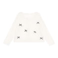 thumbnail image 2 of AUDeals Girls Bow Button Cardigan - Long Sleeve Lightweight Knit Sweater Jacket for Girls Fall Winter Casual Layering Outfit Wear, 2 of 7