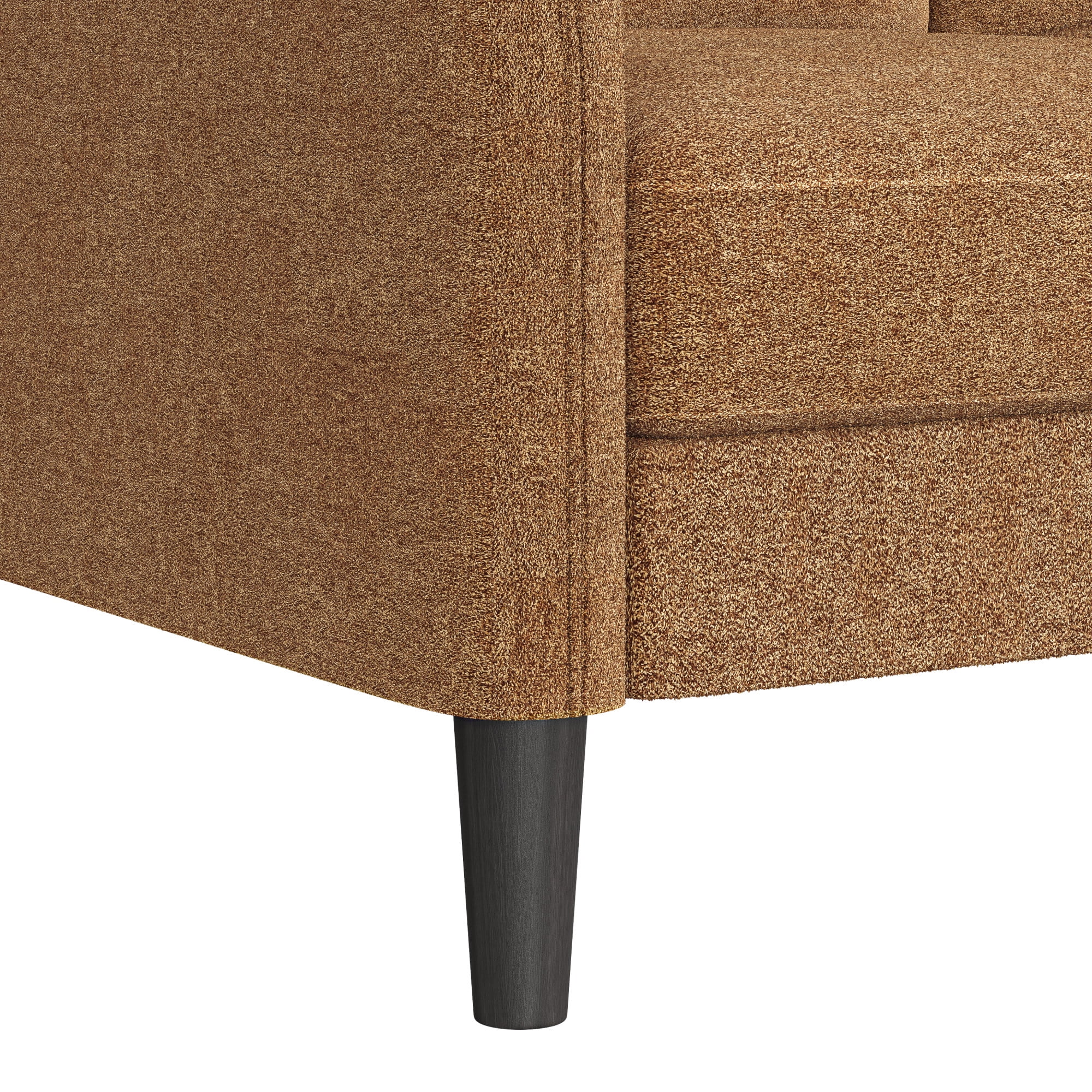 Mainstays Westley Swoop Arm Sofa, Burnt Orange
