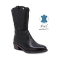 thumbnail image 1 of BOTAS COQUETA NIÑA DE PIEL COLOR NEGRO MIRTA CON DISEÑO WESTERN Y BORDADO TONO A TONO, 1 of 6