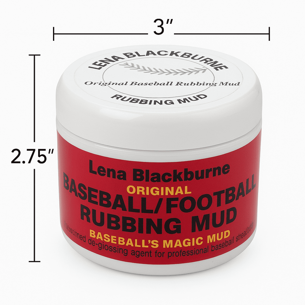 Lena Blackburne Baseball Football Prep Rubbing Mud, Works for Prepping Leather & Synthetic Athletic Balls