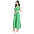 thumbnail image 2 of Vestido largo cintura smock Roman Fashion / Juvenil, 8801-SO (Verde) verde EG, 2 of 4
