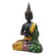 thumbnail image 1 of Estatua de Buda de resina tailandesa, pequeña estatua de meditación Feng Shui tailandesa, figura para Verde amarillo, 1 of 8