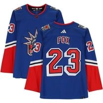 Adam Fox New York Rangers Autographed 2022-23 Reverse Retro Adidas Authentic Jersey - Fanatics Authentic Certified