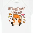thumbnail image 4 of Inktastic My Great Aunt Loves Me Cute Baby Fox Boys or Girls Baby Bodysuit, 4 of 5