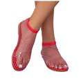 thumbnail image 2 of IUJSOY Women's Comfortable Mesh Flats Sexy Rhinestone Fishnet Short Boots Slip on Summer Sandals, 2 of 8