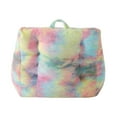 thumbnail image 6 of Urban Shop Supportive Polyester Canvas Bean Bag with Pocket, Rainbow, 6 of 12