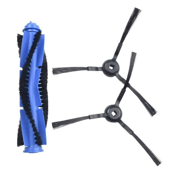 3 Pcs Side Brush Main Brush Compatible with Eufy RoboVac L35 Hybrid, L35 Hybrid , LR30 Hybrid  Robot Vacuum Cleaner - 1 Main Roller Brush, 2 Side Brushes
