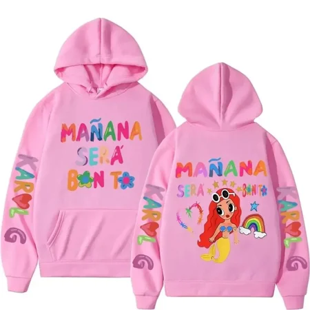 Fashion Songstress Karol G Hoodie Manana Sera Bonito Print Bichota Plus Size Sweatshirt Y2k Men's and Women's Hoodies