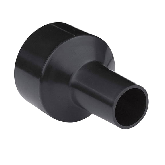 POWERTEC 2-1/2" to 1-1/4" Hose Reducer – Conversion Unit for Dust Collection Accessories, Black, 70140