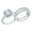 White-2 ct Stone, variant on Wedding Rings for Women 925 Sterling Silver 2.66CT Cushion Halo CZ Bridal Ring Enhancer For Her Size 7