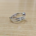thumbnail image 4 of 925 Sterling Silver Ring For Womens, Natural Amethyst Ring Gemstone Unique Handcrafted Ring For Her, 4 of 6