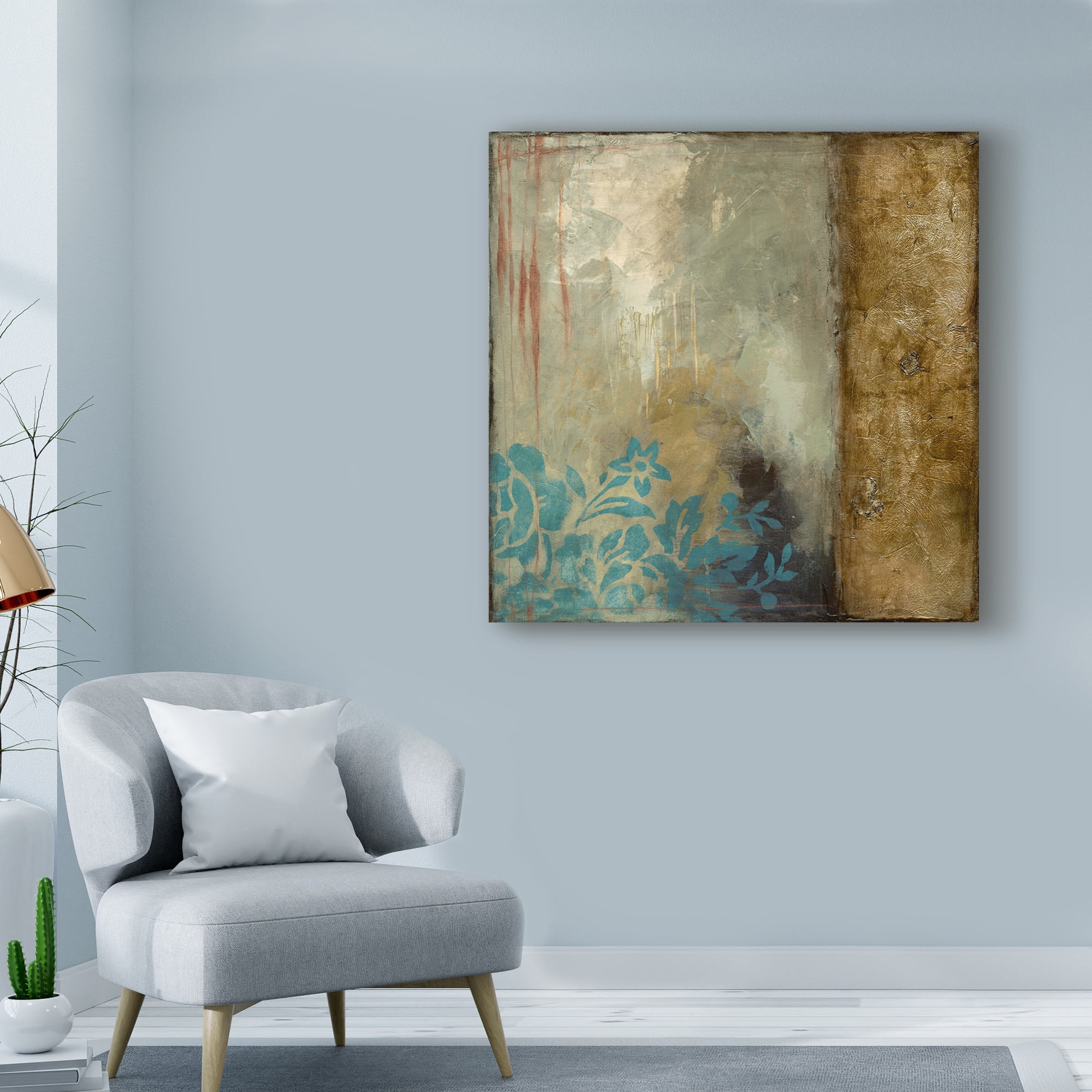 Trademark Fine Art 'Teal Patina III' Canvas Art by Jennifer Goldberger