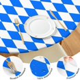 thumbnail image 4 of Blue White Checkerboard Checkered Pattern Round Fitted Tablecloth with Elastic Edge,Dining Table Cover Waterproof,Outdoor Round Tablecloth for Camping,Dining,Indoor and Outdoor, 4 of 7