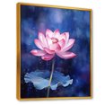 thumbnail image 2 of Designart "Fantastical Lotus Magic On Lily Pads I" Lotus Floater Framed Canvas Prints, 2 of 5