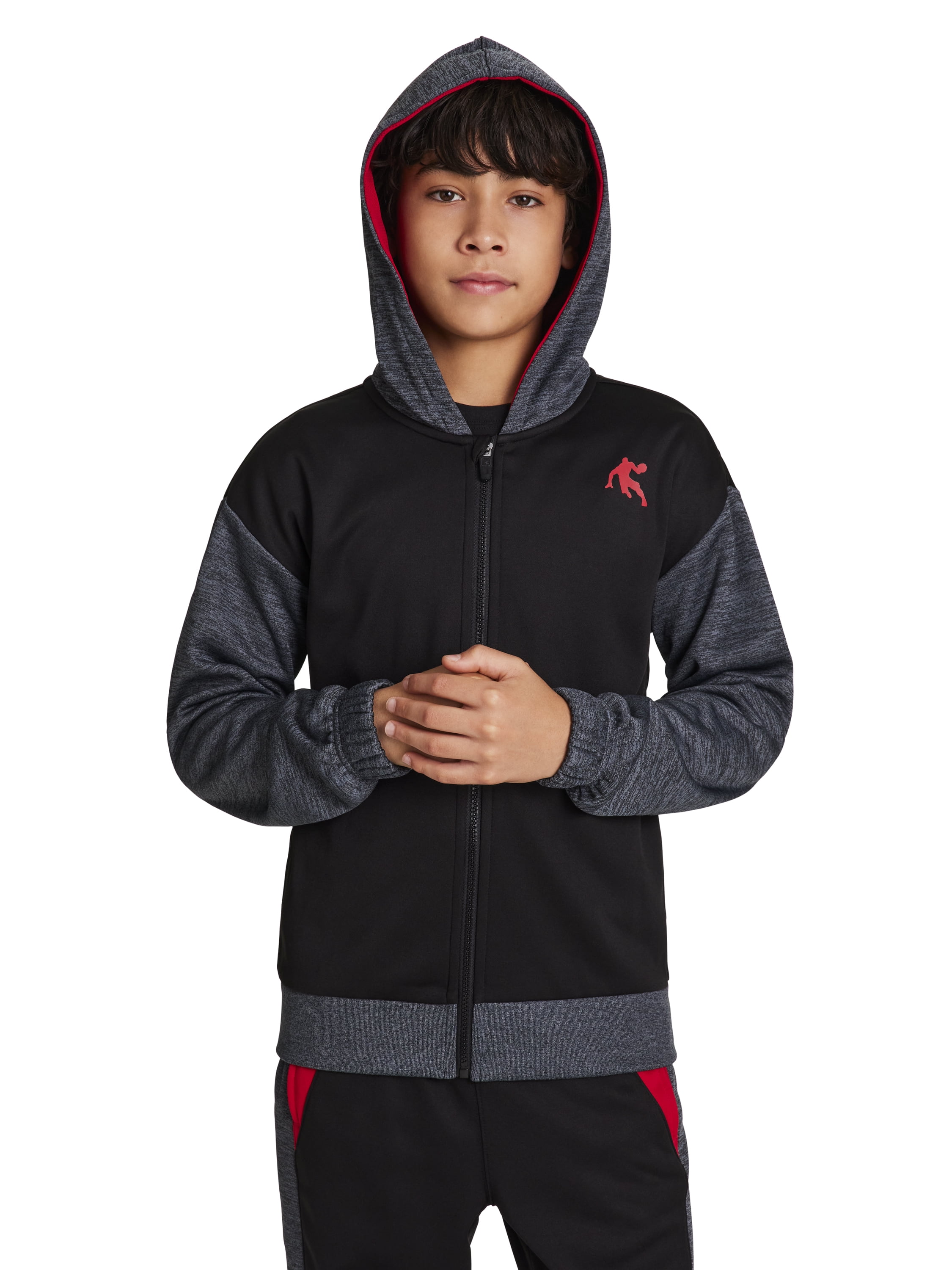 AND1 Boy's Athletic Full-Zip Jacket, Sizes 4-18