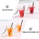 thumbnail image 2 of 6 Pairs Simulation Fun Fruit Cup Earring Drink Bottle Earrings Juice Mug Eardrop, 2 of 3