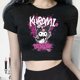 thumbnail image 1 of Top corto Kawaii Kuromi de dibujos animados para mujer, camiseta recortada Sanrio Kuromi, camiseta de Manga, camiseta estampada, ropa de calle, camisetas para mujer, 1 of 7